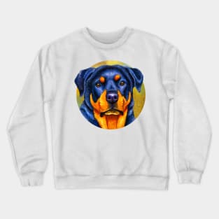 Cute Colorful Rottweiler Crewneck Sweatshirt